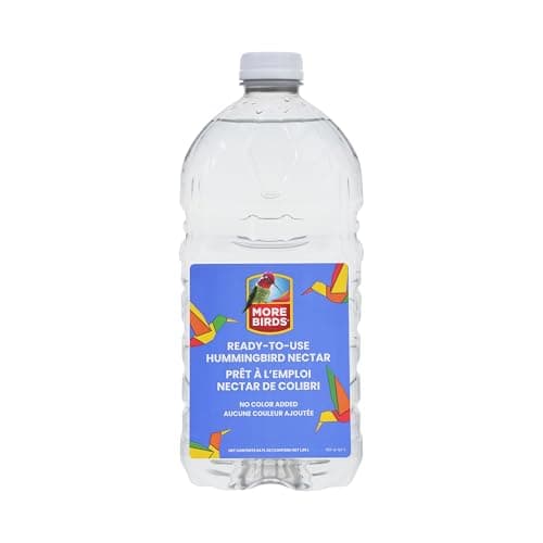More Birds All-Natural Clear Ready-to-Use Hummingbird Nectar, 64 fl oz (MB707)