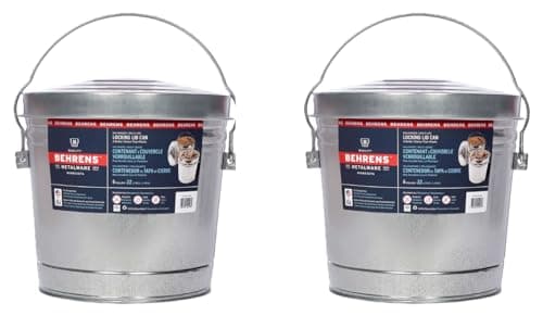 Behrens Galvanized Steel Can with Lid
