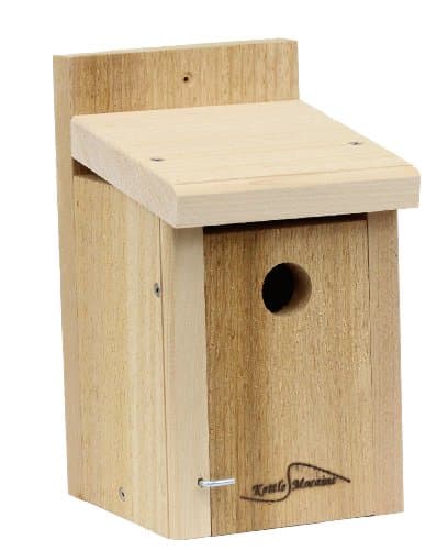 Kettle Moraine Wren & Chickadee Nest Box, cedar (for mounting)